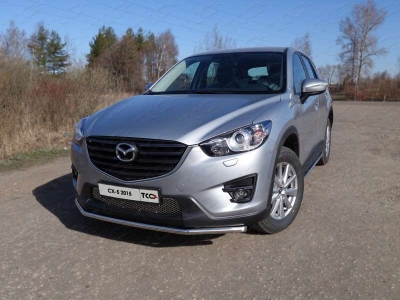 Защита переднего бампера 42 мм ТСС для Mazda CX-5 2015-2021